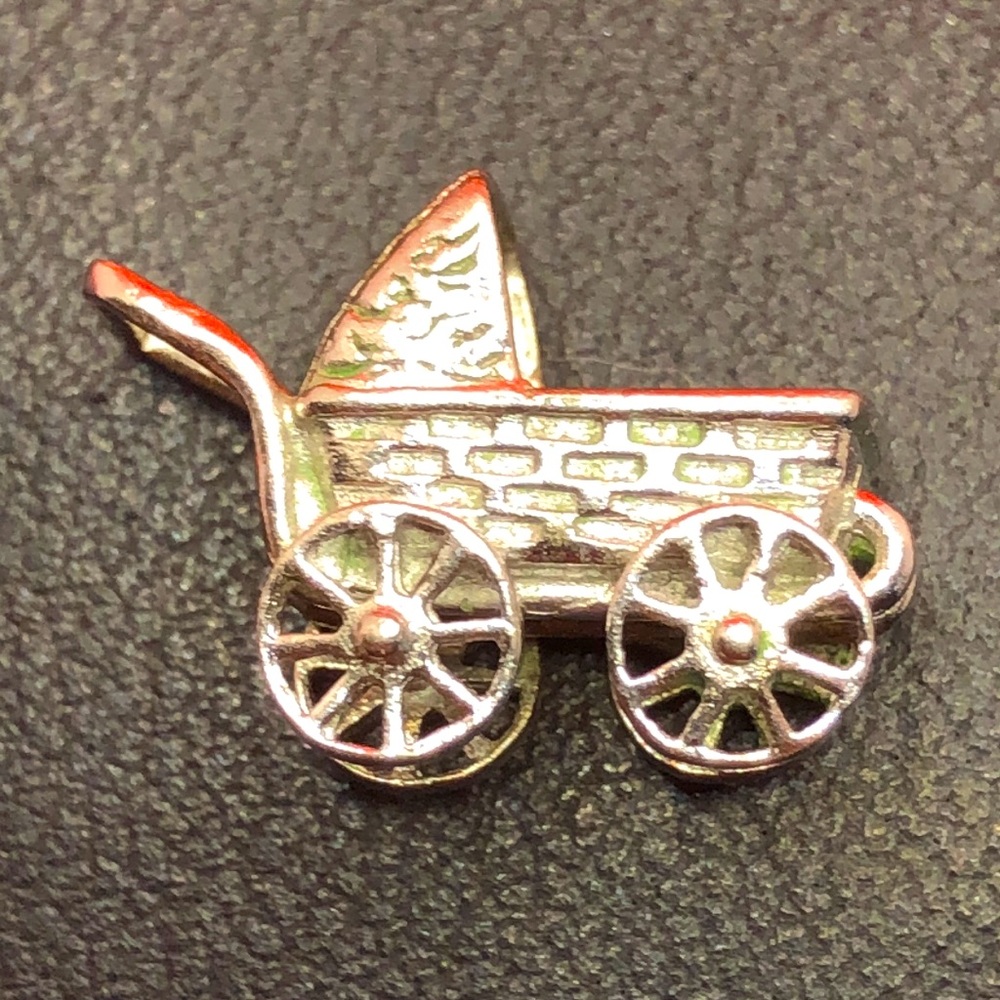 Vintage Baby Carriage Charm